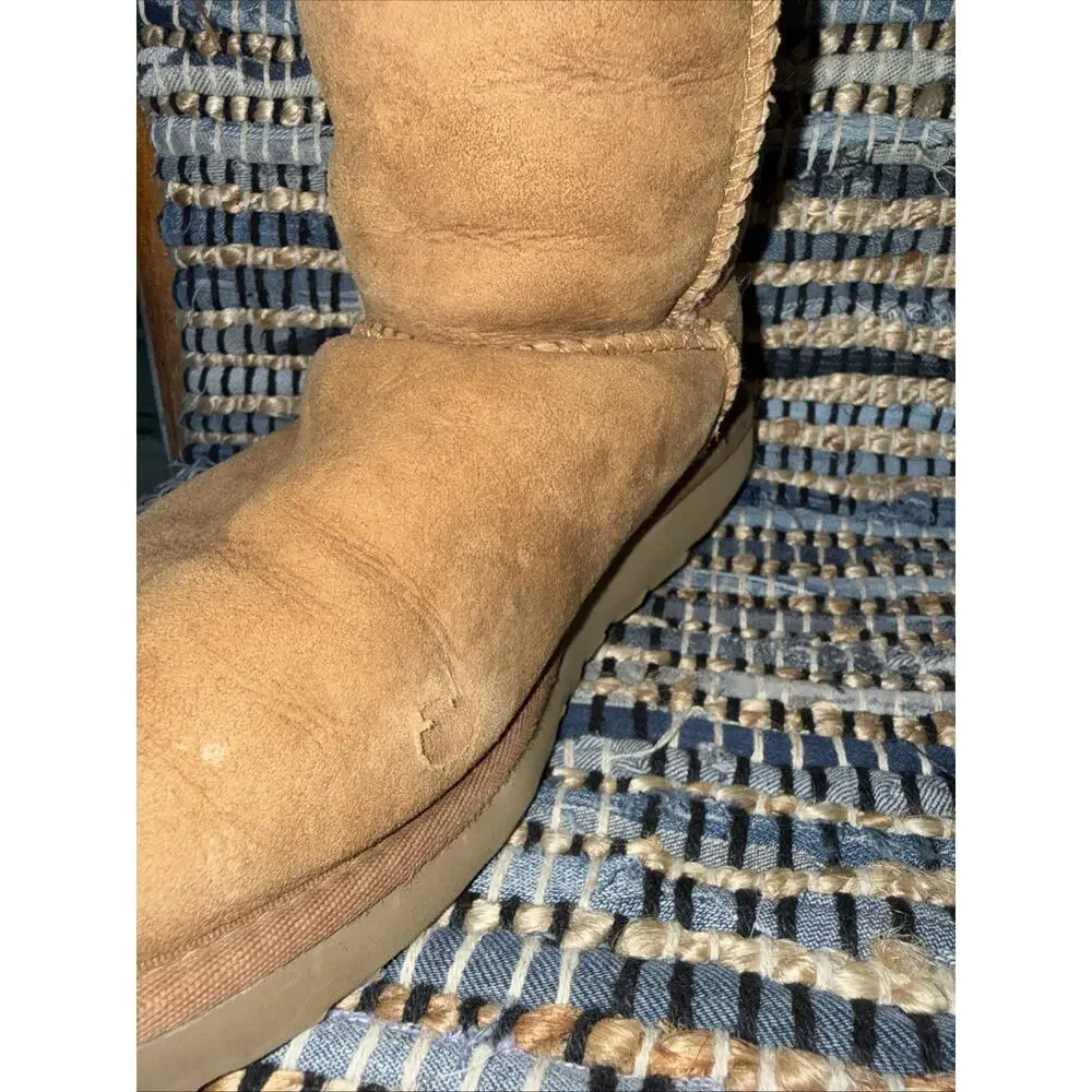 UGG Classic Tall II Boots Women Size [8] Chestnut Suede Sheepskin Winter Cozy